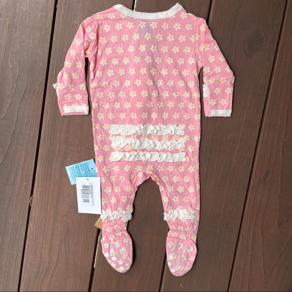 Kickee Pants - Plumeria Ruffle Footie - Picture 2 of 2